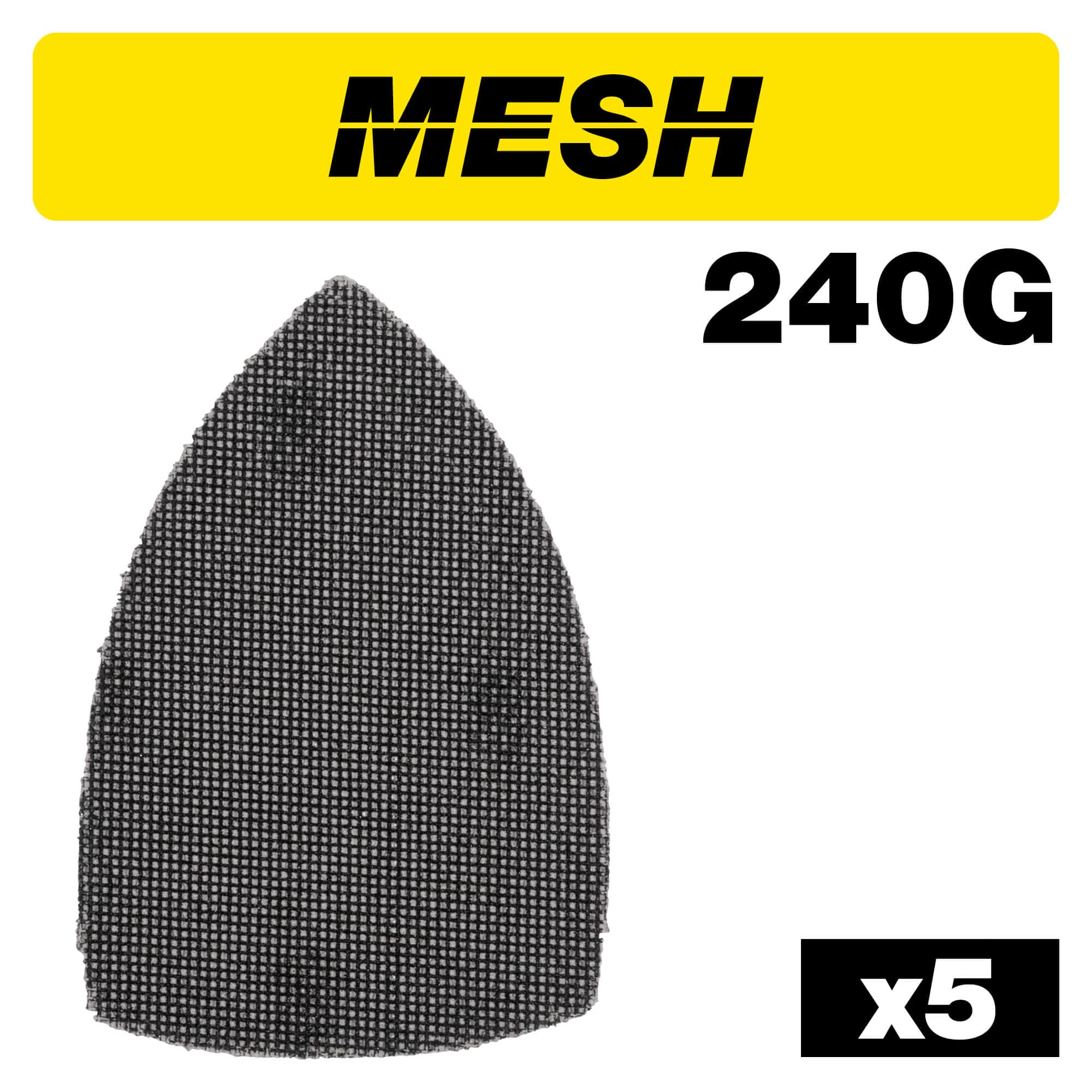 Trend Mesh Detail Sanding Sheet 5Pc 102Mm X 152Mm 240 Grit Pk 1 AB/DET/240M