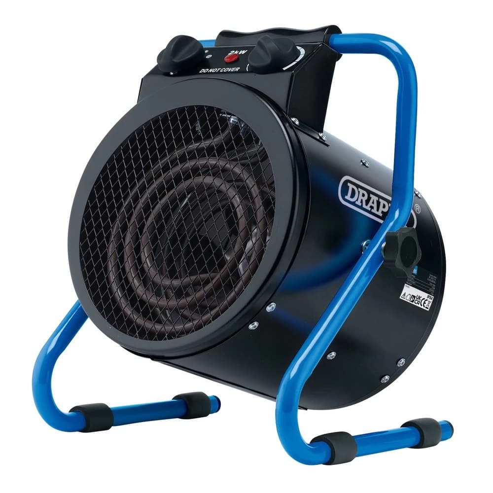 Draper 04742 230V Electric Space Heater 2Kw 6824 Btu 1