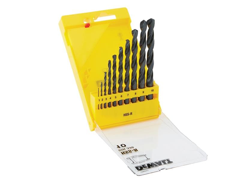 Dewalt DT5911-QZ Dt5911 Hss-R Jobber Drill Bit Set 10 Piece