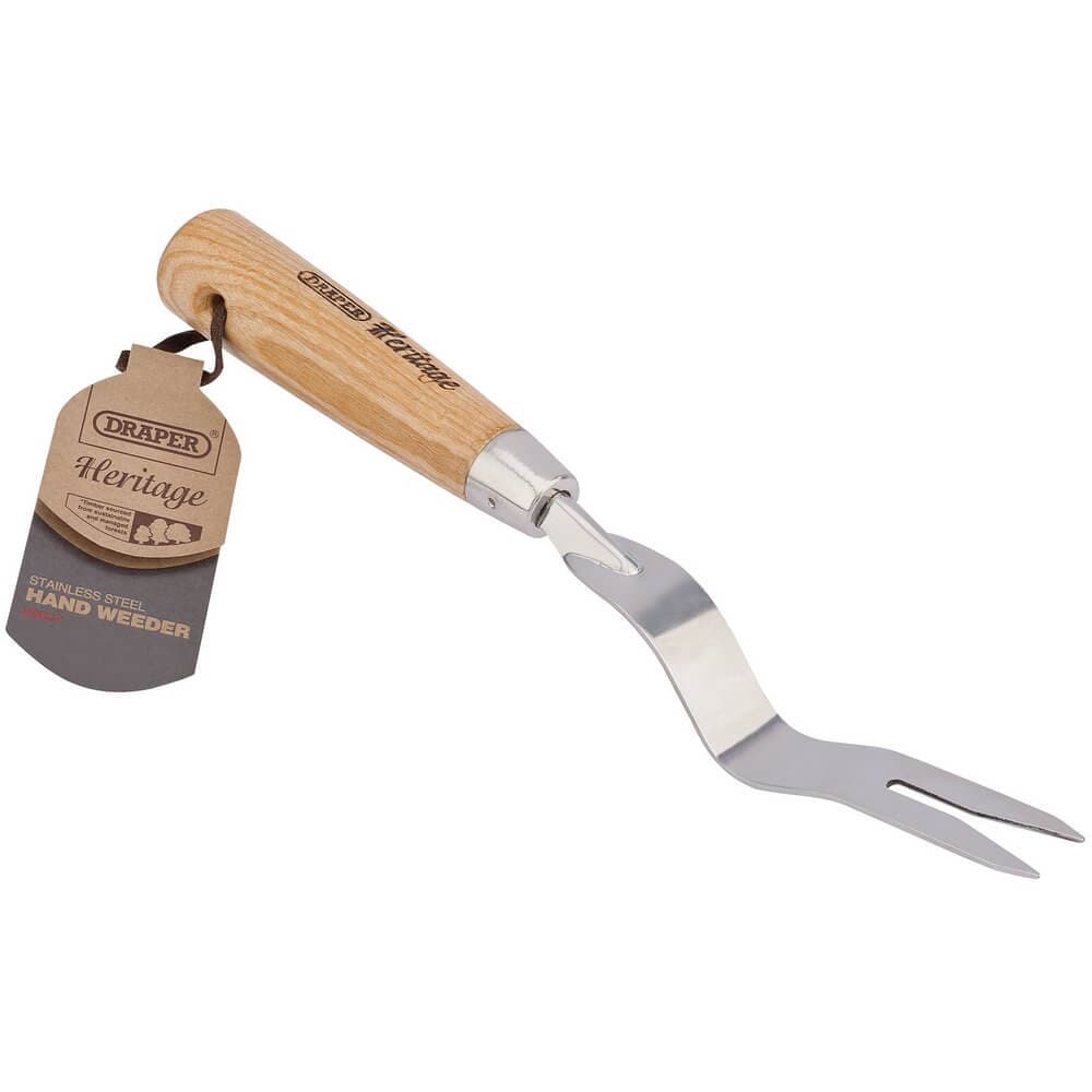 Draper 99027 Heritage Stainless Steel Hand Weeder With Ash Handle each