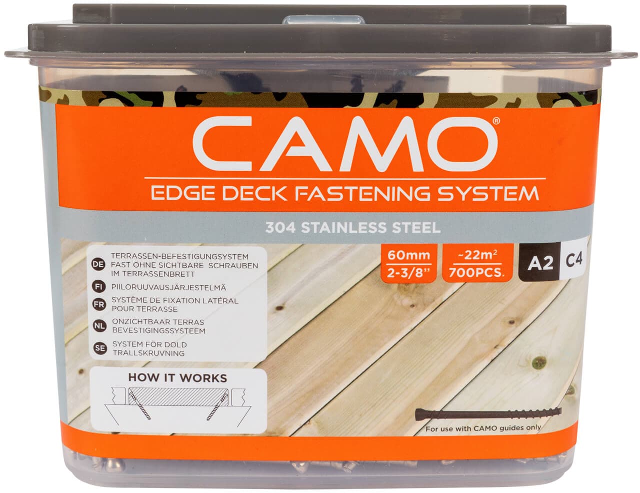 Camo 345744 Edge Decking Screw 4 2X60Mm (700 Pcs) Box 700