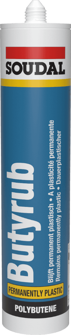 Soudal Butyrub - Non-Setting Mastic White 300Ml 102572