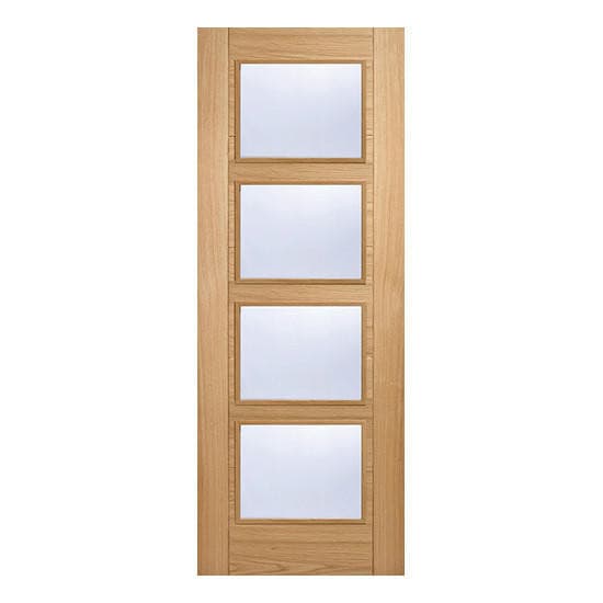Vancouver Pre-finished Oak Glazed Internal Door