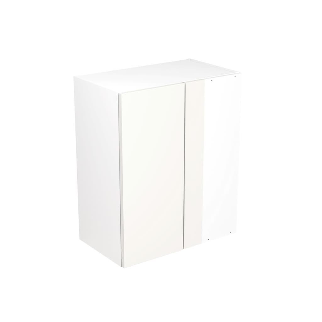 Kitchen Kit Flatpack 600 Blind Corner Wall Kitchen Cabinet Slab Super Gloss White