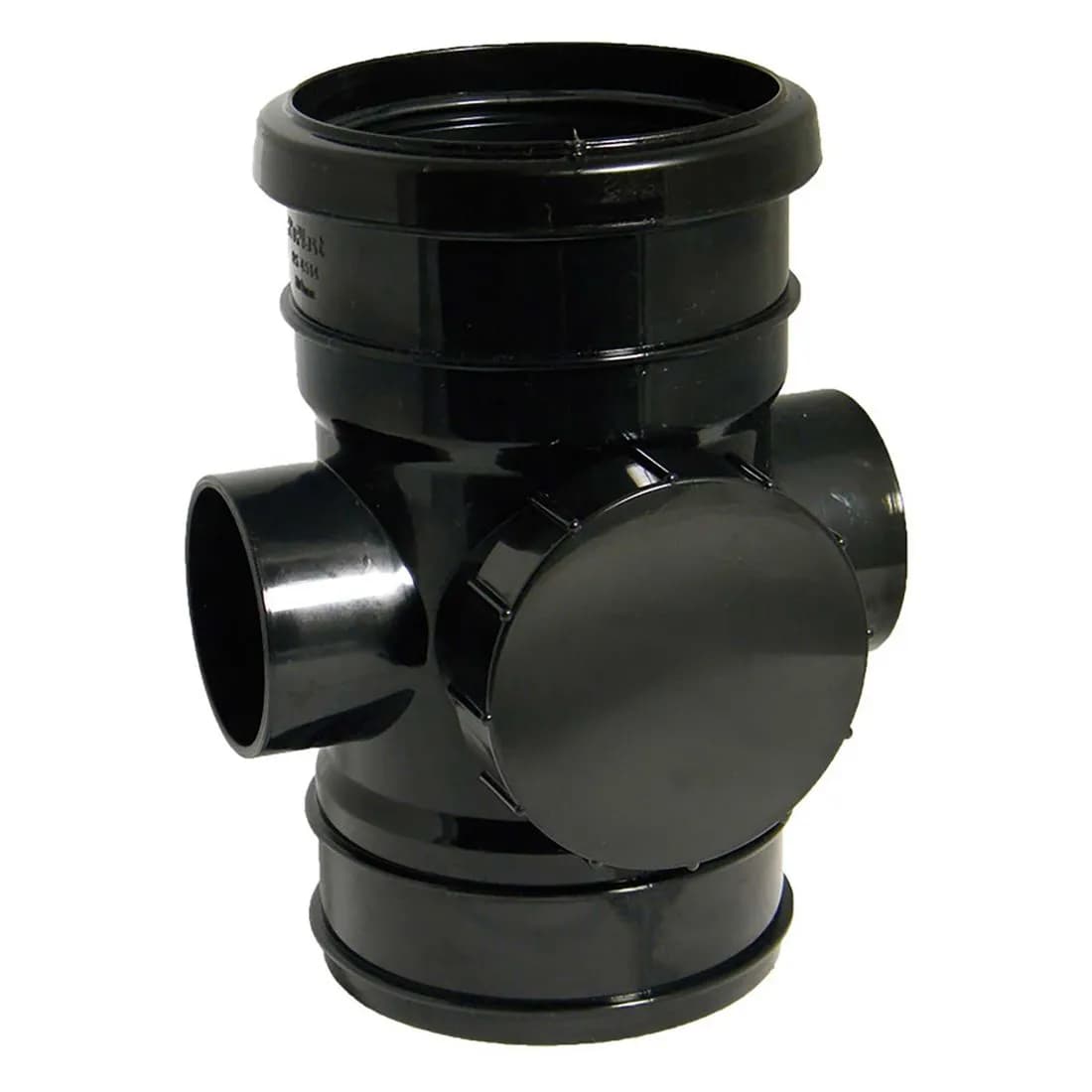 Single Socket Access Pipe 110Mm Black Soil Sp275B