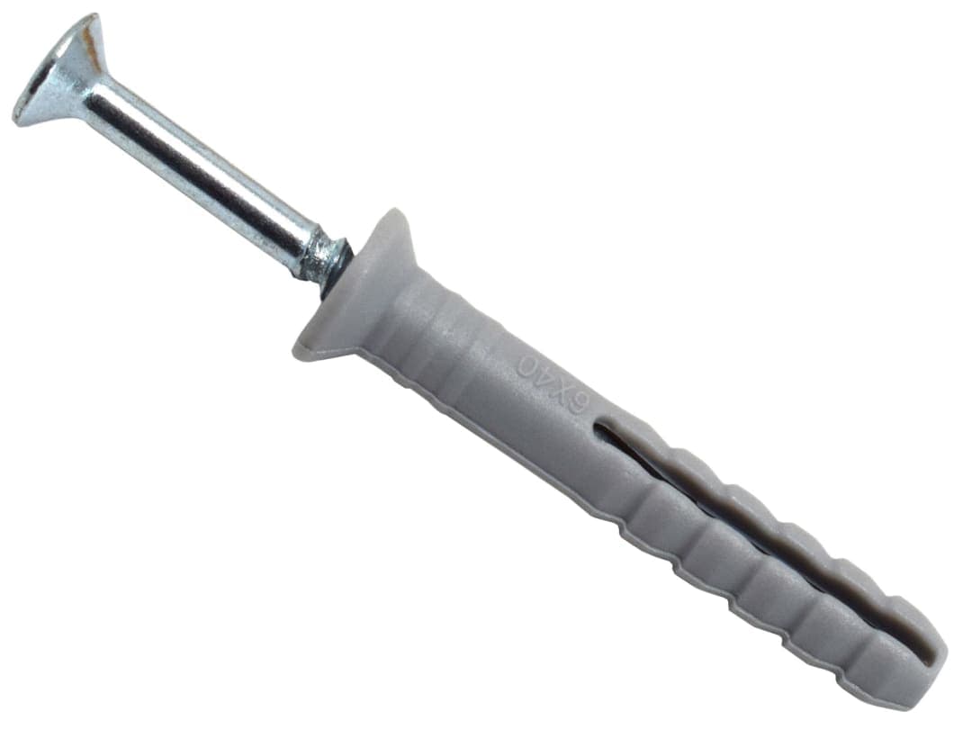 MASONMATE® Nylon Hammer-In Fixing 6 x 40mm (150) 0837M490040