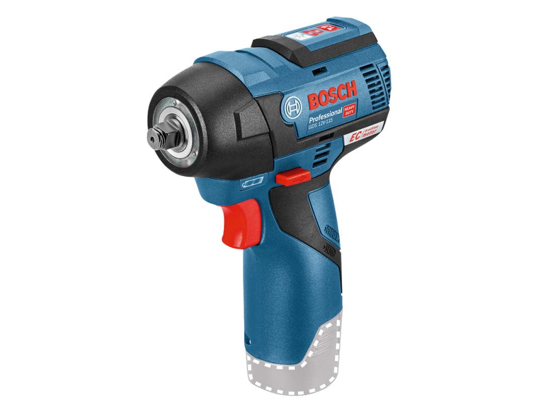 Bosch GDR 12V-115 Professional 3/8in Impact Wrench 12V Bare Unit 06019E0101