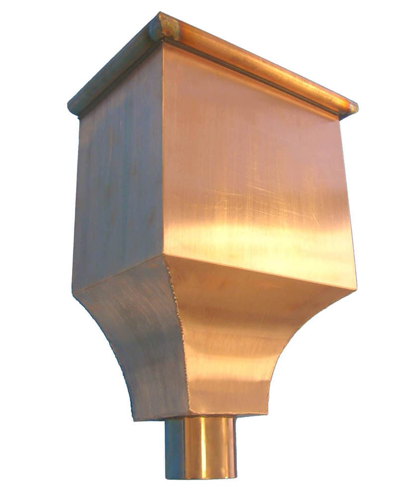Copper Gutter Victoria Hopper - 80mm
