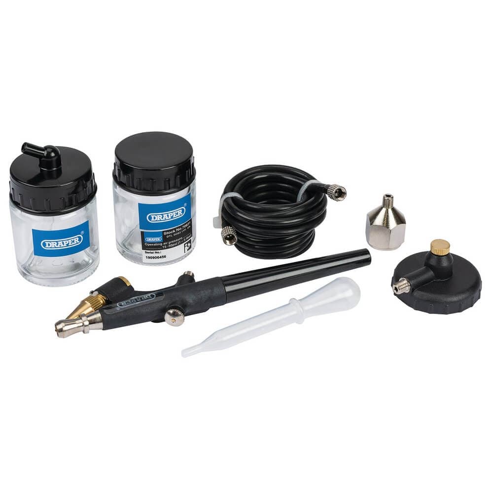 Draper 70831 Air Brush Kit (7 Piece) each 1