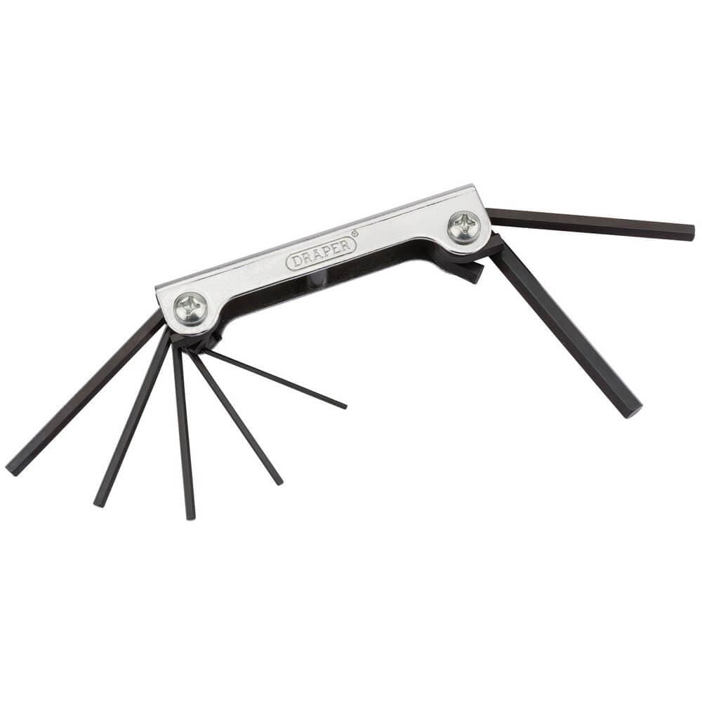 Draper 33827 Metric Hex. Pocket Key Set (7 Piece) per set