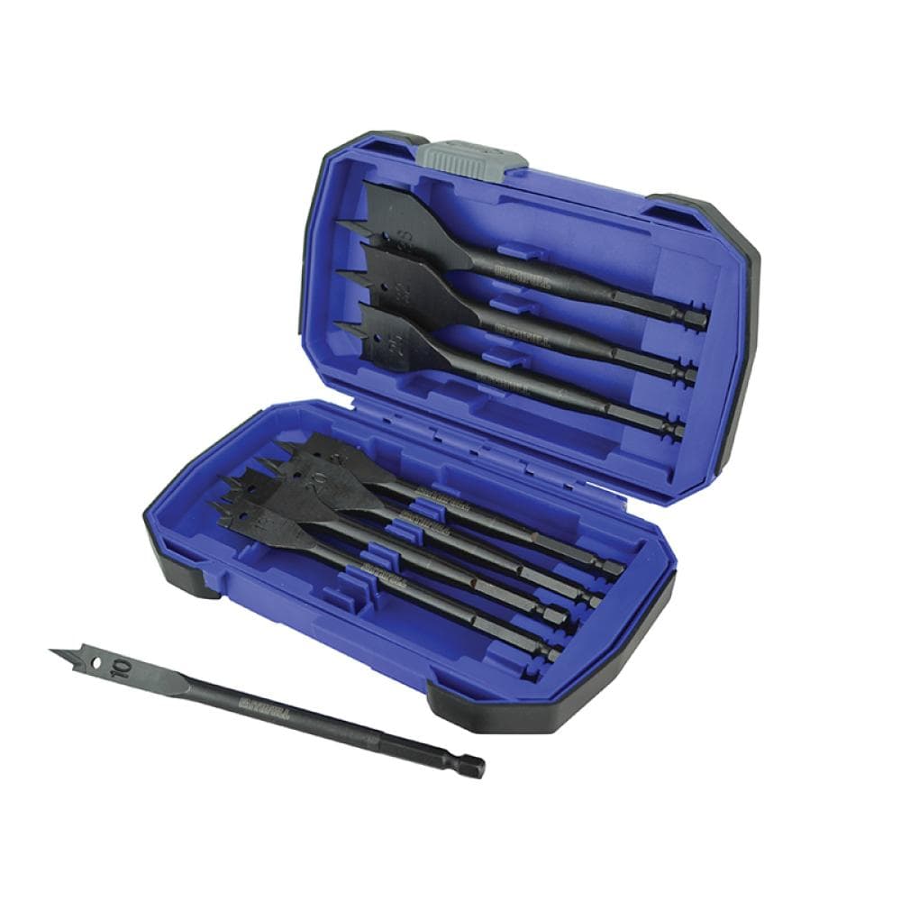 Faithfull Impact Rated Flat Bit Set 8 Piece