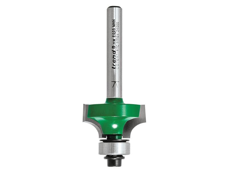 Trend C076X1/4TC C076 X 1/4 Tct Bearing Guided Ovolo & Round Over 6.3Mm Radius