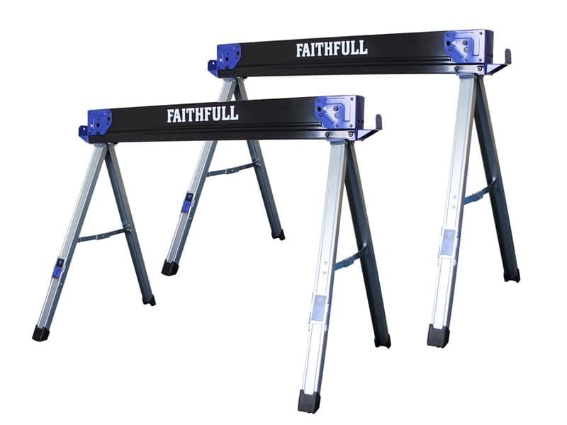 Faithfull FAISH1055 Folding Saw Horse - Pair