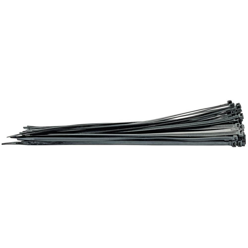 Draper 70408 Cable Ties 8.8 X 500Mm Black (Pack Of 100) each