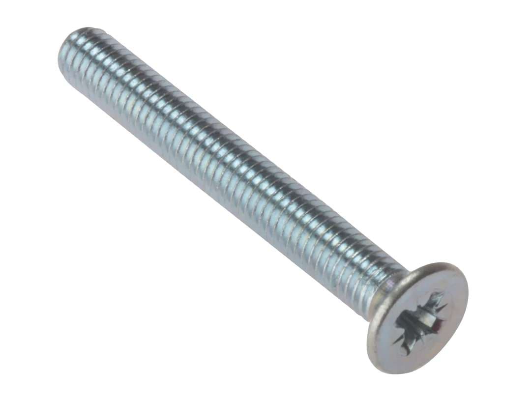 Fandf 25MSCSK640 Machine Screw - Countersunk Head - Zinc Plated M6 X 40Mm (Bag Of 25)
