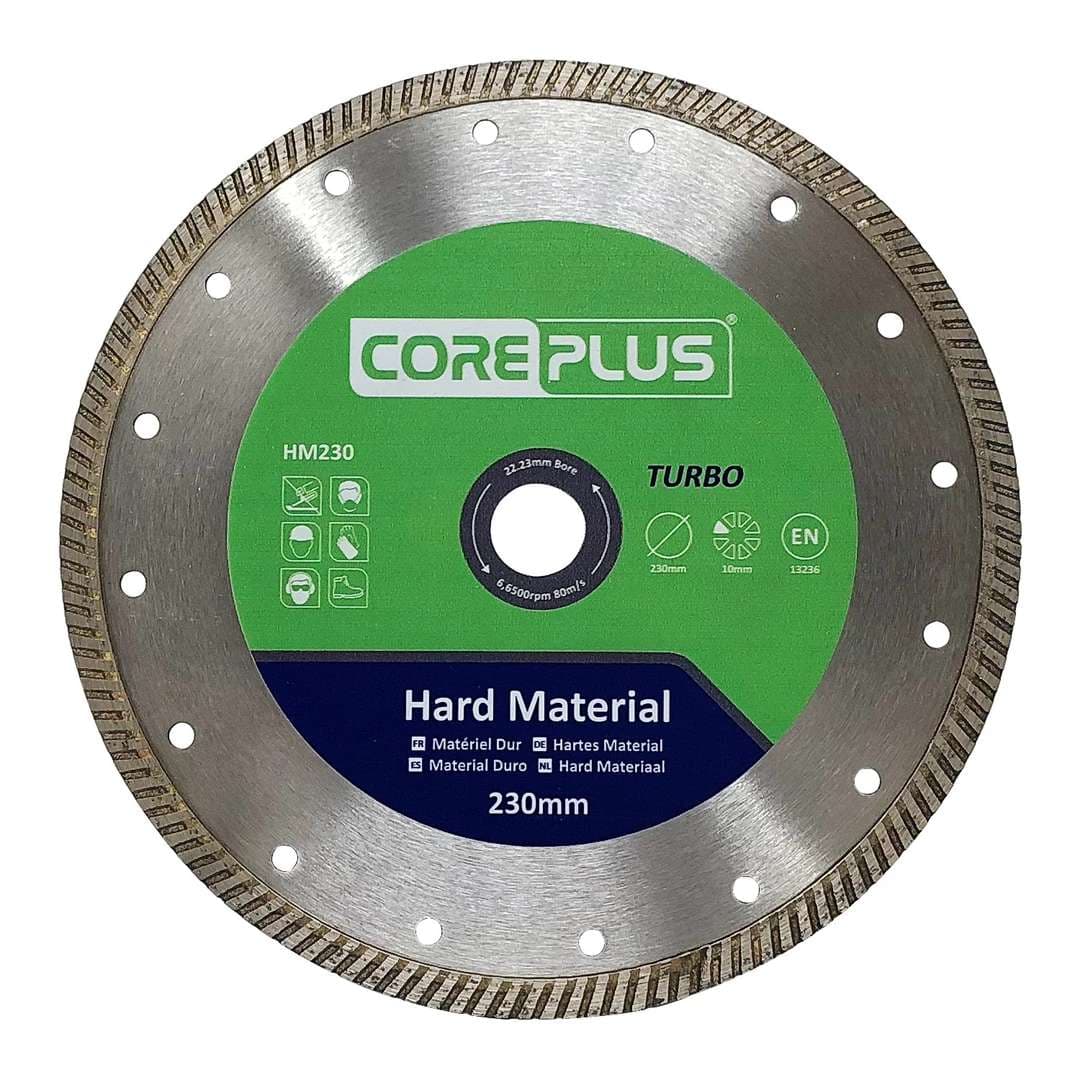 Coreplus CORDBHM230 Hard Material Diamond Blades 230Mm (Box Of 1)