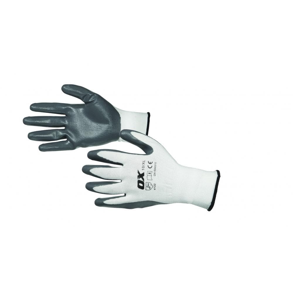 Ox Tools OX-S249010 Ox Nitrile Flex Gloves - Size 10 (Xl) EA