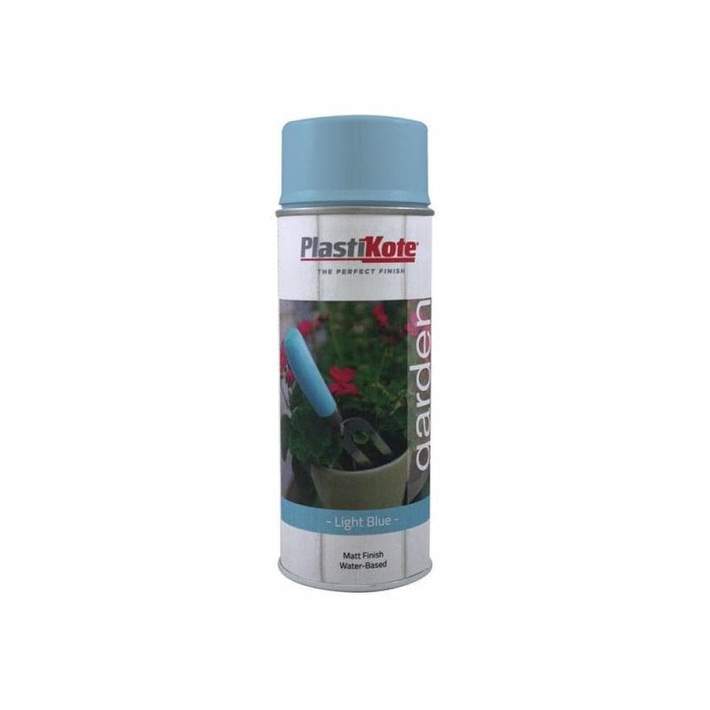 Plastikote 027205 Garden Colours Spray Paint Light Blue 400Ml