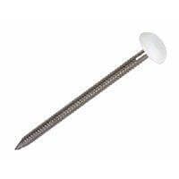 Plastic Headed Pins - 40mm White - Box of 200