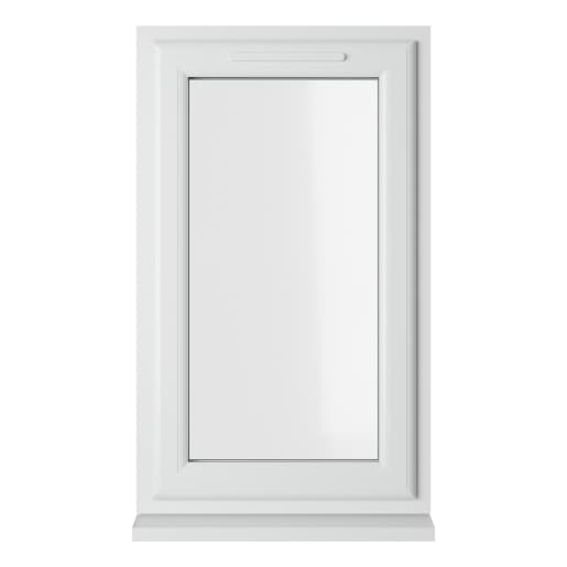 Crystal Double Glazed uPVC Window White Top Opener 610mm x 1040mm Clear