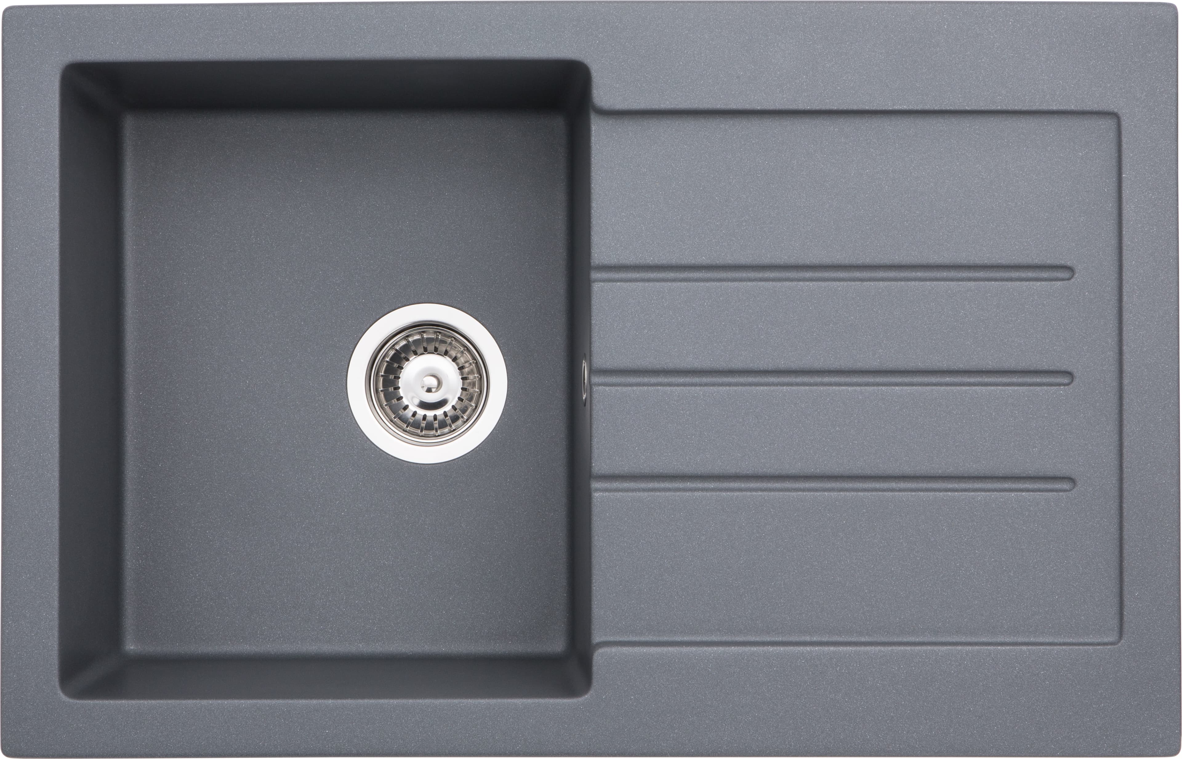 Abode Xcite 1 Bowl Inset Grey Composite Kitchen Sink