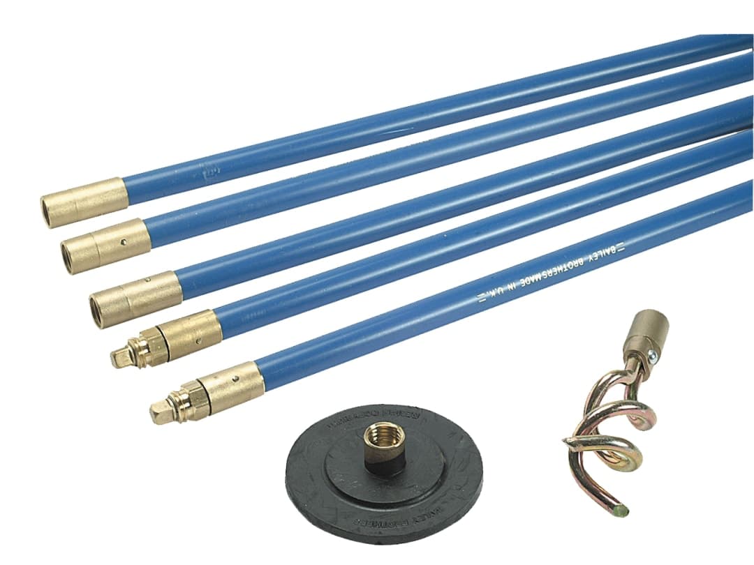 Bailey Products 1323 Lockfast 3/4in Drain Rod Set 2 Tools 1323