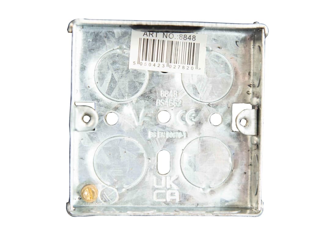 Dencon Metal Back Box 1-Gang 16mm 8848NB