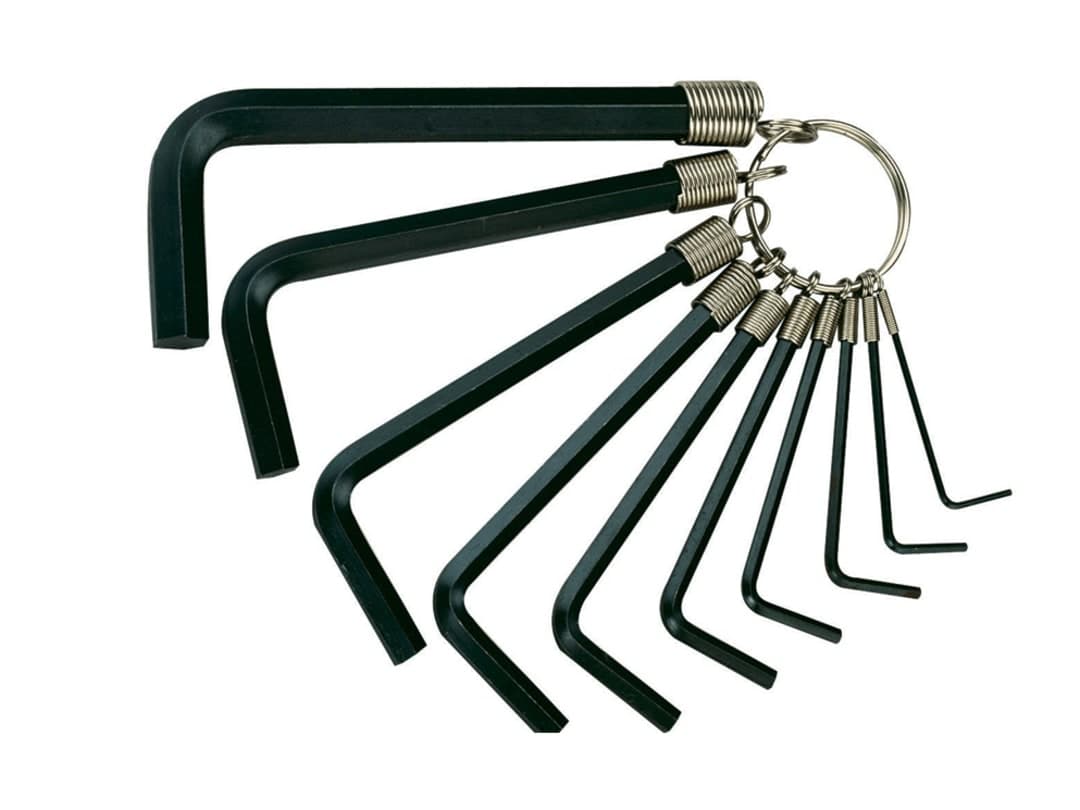 Teng Imperial Hexagon Key Set on Ring, 10 Piece (1/16-3/8in) 1424