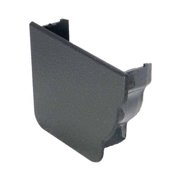 FloPlast Cast Iron Effect Ogee Gutter Internal Stopend Left Hand - 110mm x 80mm