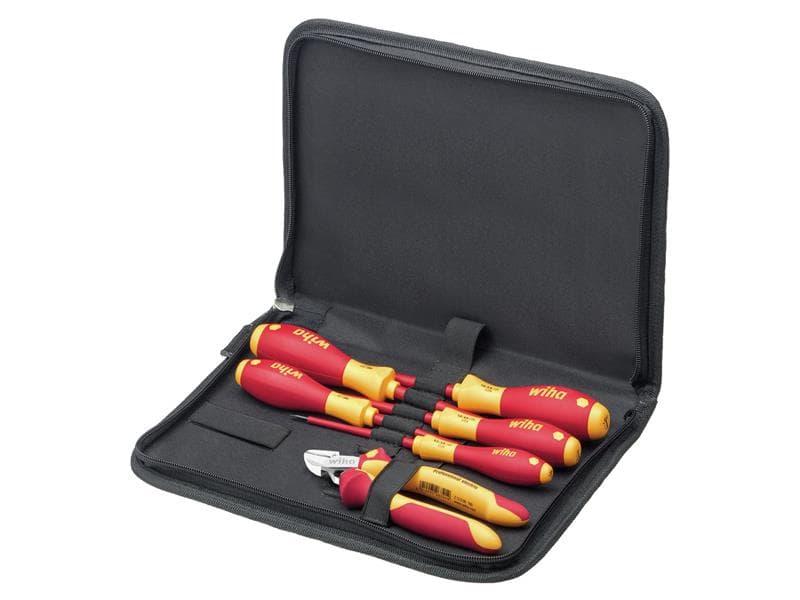 Wiha 33969 Electrician Tool Set 6 Piece