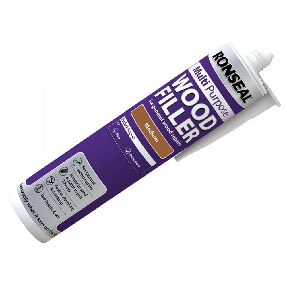 Ronseal 33367 Multipurpose Wood Filler Cartridge Medium 310Ml