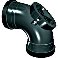 Davant 110Mm Ring Seal Soil D/S Access Bend Black RS05B