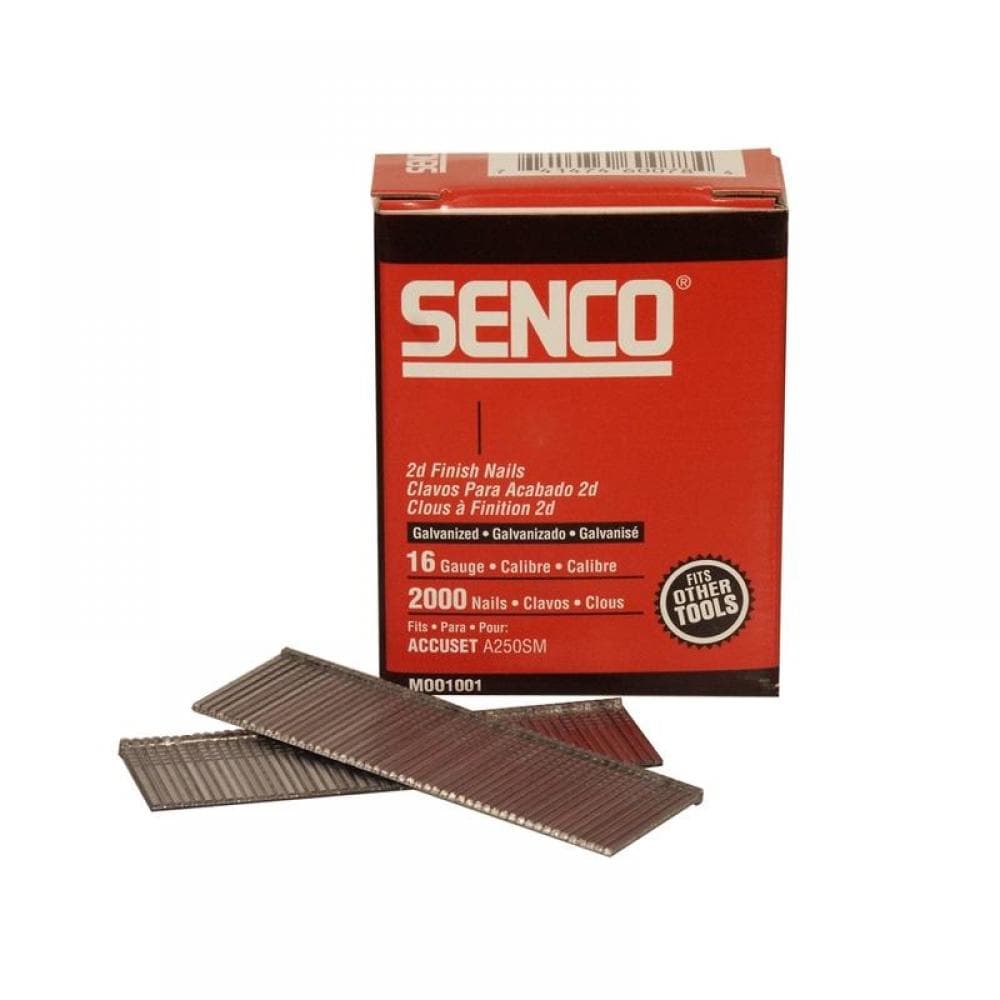 Senco RX17EAAD Straight Brad Nails Galvanised 16G X 38Mm (Pack 2000)