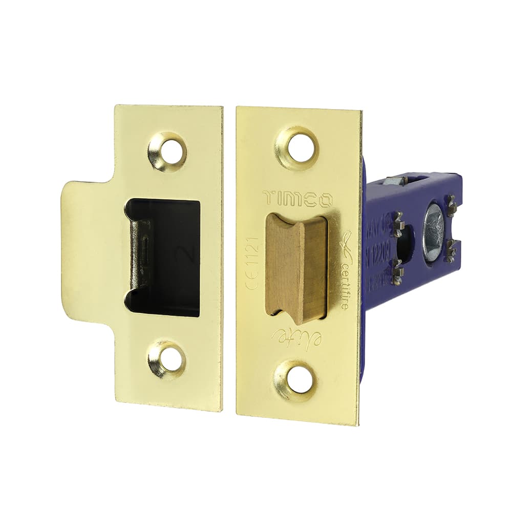 Timco 675815 Architectural Tubular Latch - Electro Brass & Satin Nickel 78Mm Plain Bag 1