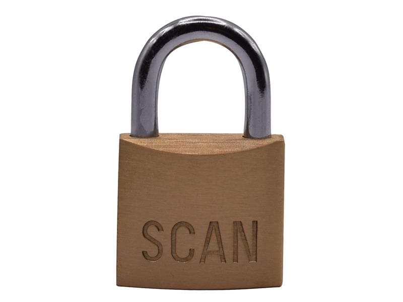 Scan BC0430 Brass Padlock 30Mm