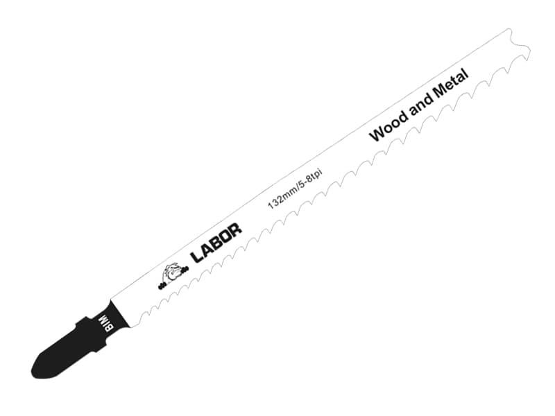 Labor Bim Jig Saw Blades - Wood & Metal | 132Mm | Per 5 LABZBJ01700
