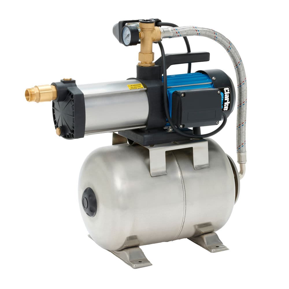Clarke CBT1400SS 1 1650W 90Lpm 50m Head Stainless Steel Booster Pump (230V)"