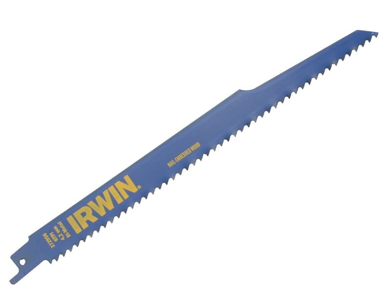 Irwin® 10506430 956R Sabre Saw Blade Nail Embedded Wood Cutting 225Mm Pack Of 2