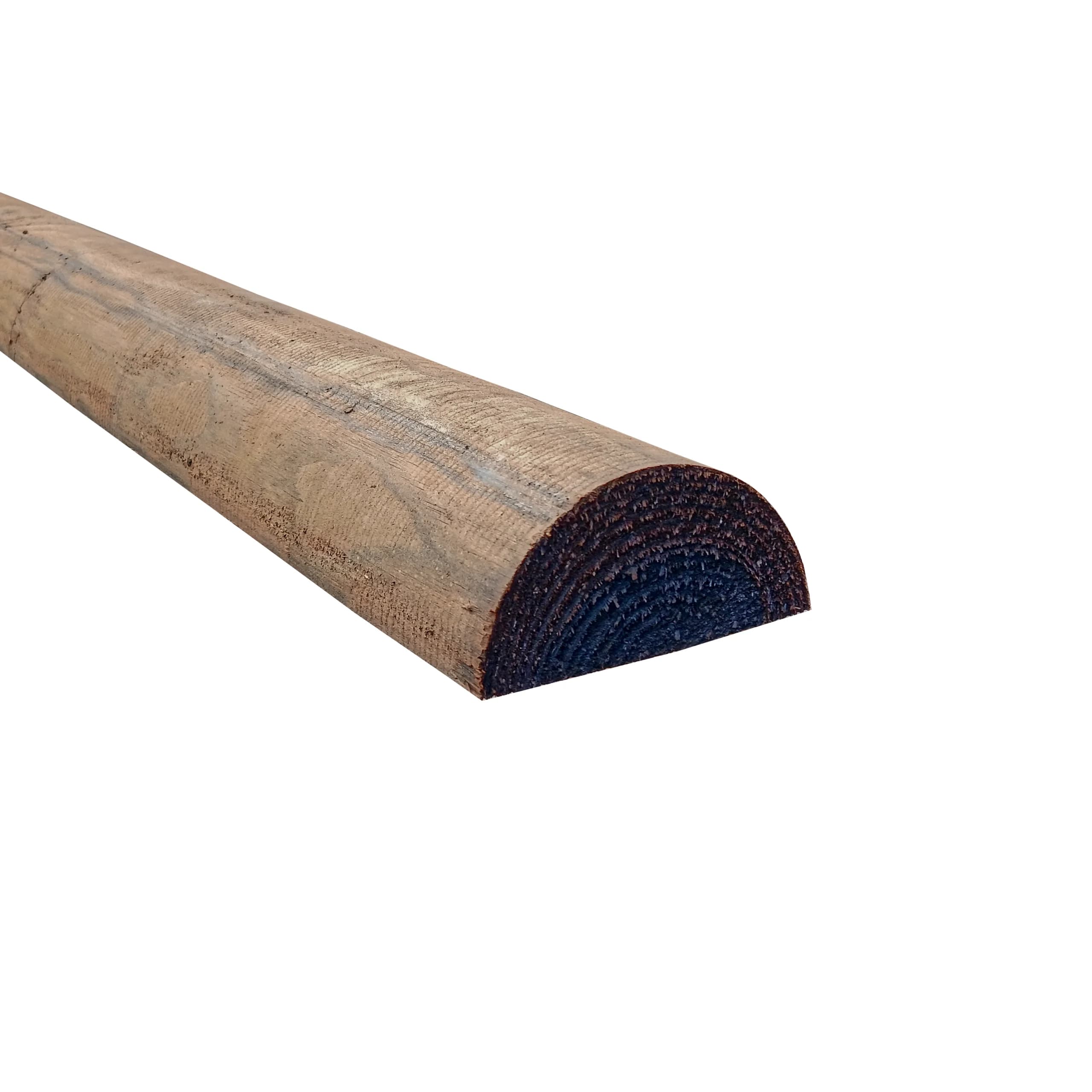 3.66m x 100mm Creosoted Half Round Rails