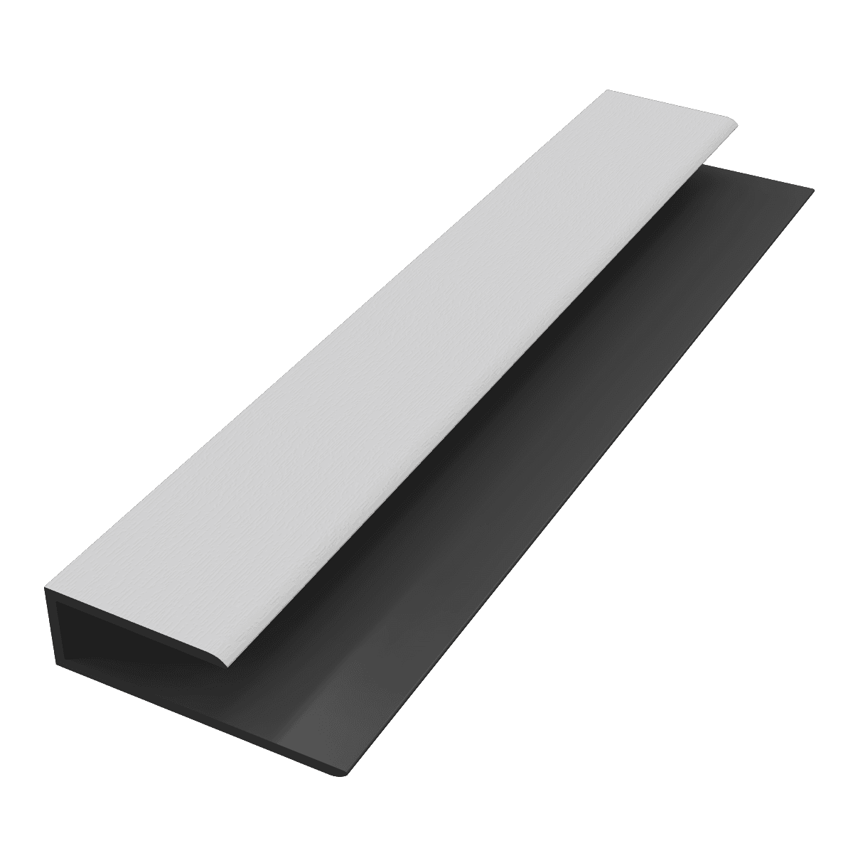 White Woodgrain Soffit J Trim - 5mtr