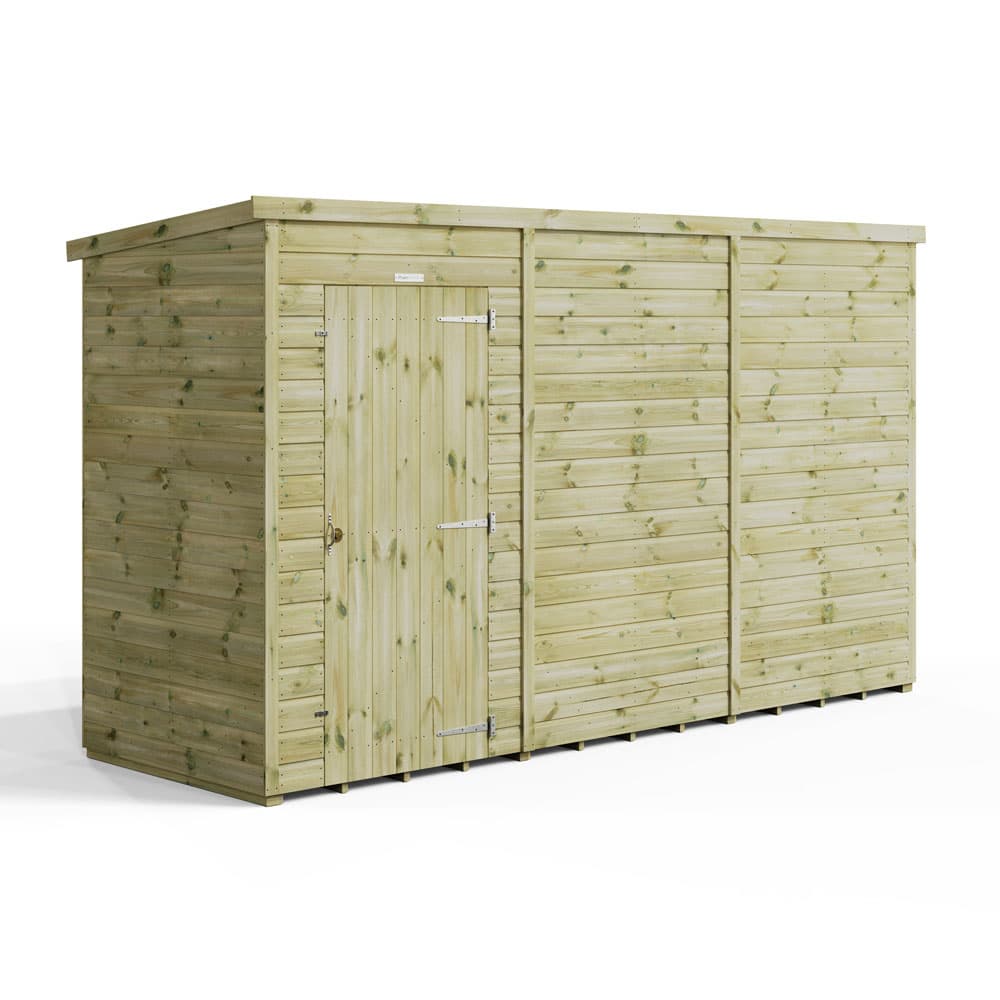 Powersheds 12x4 Premium Powersheds Pent No Windows
