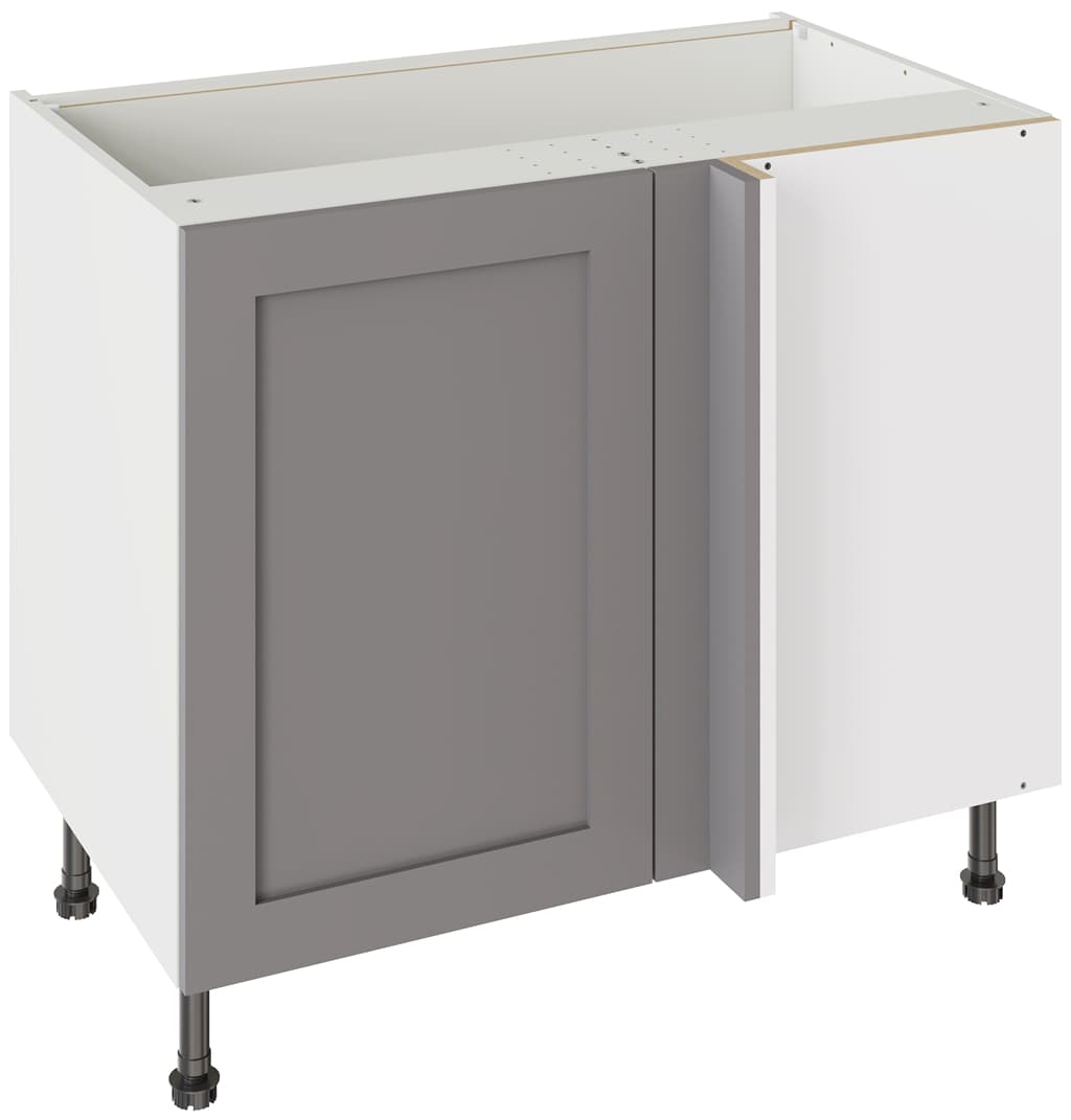Flatpack Corner Base Unit Shaker Ultra Matt Dust Grey 1000mm - FKKH0809
