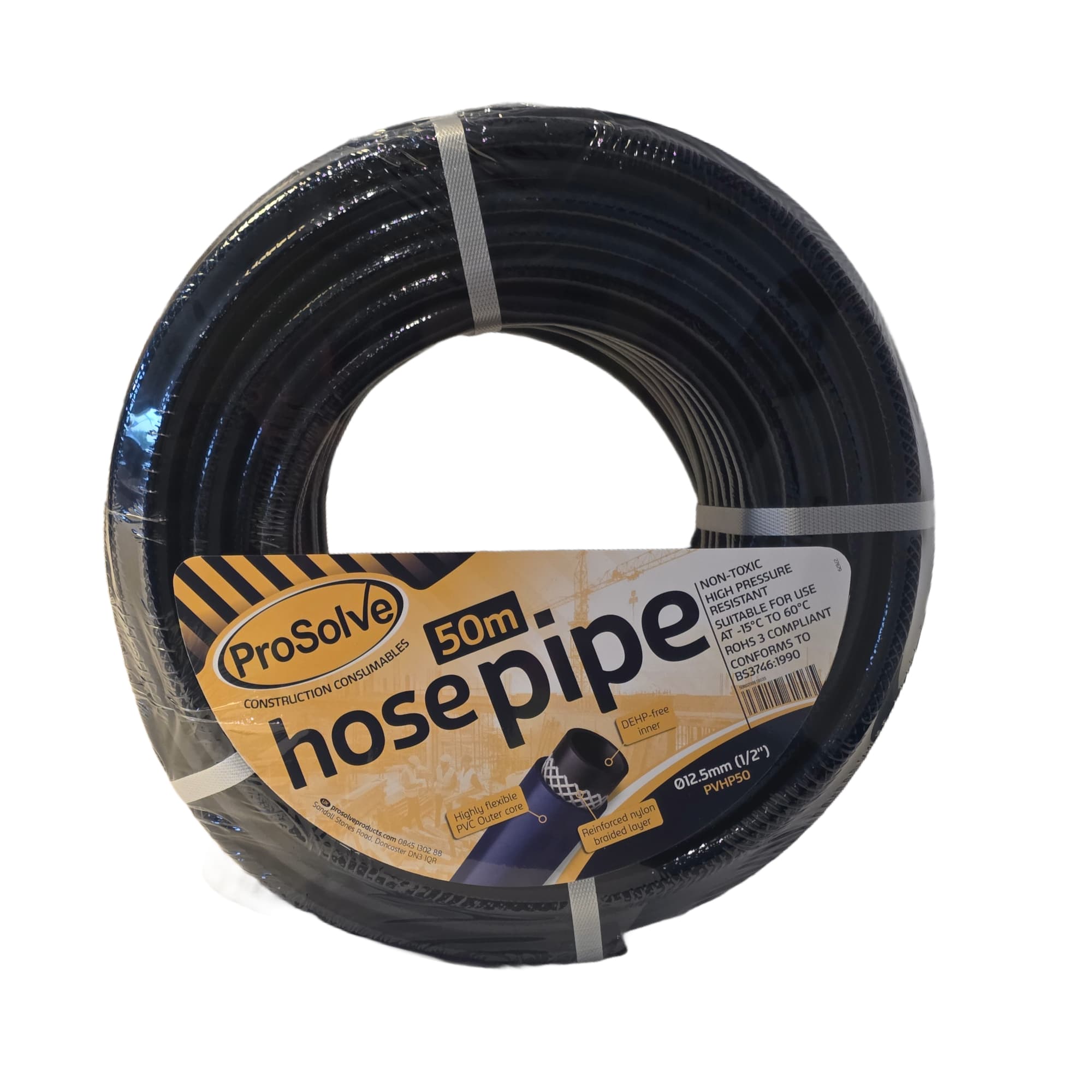 Prosolve 50m Heavy-Duty Contractor PVC Hose