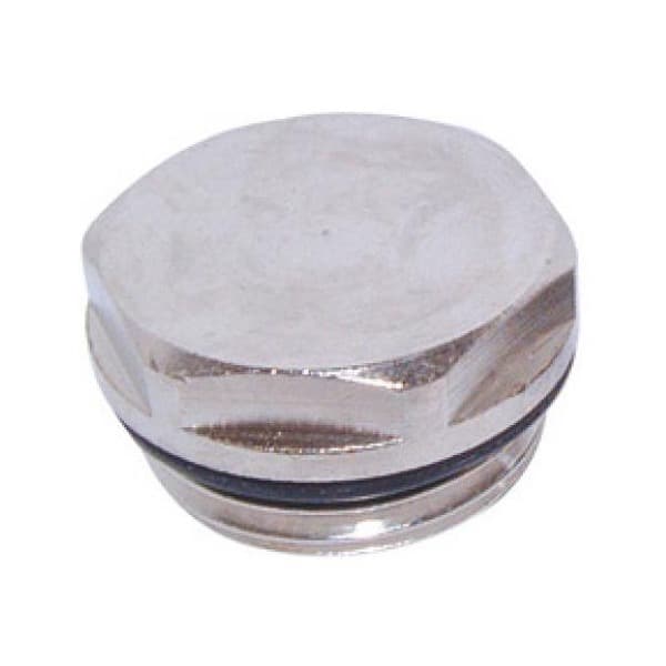 Radiator Plug - 1/2" Chrome