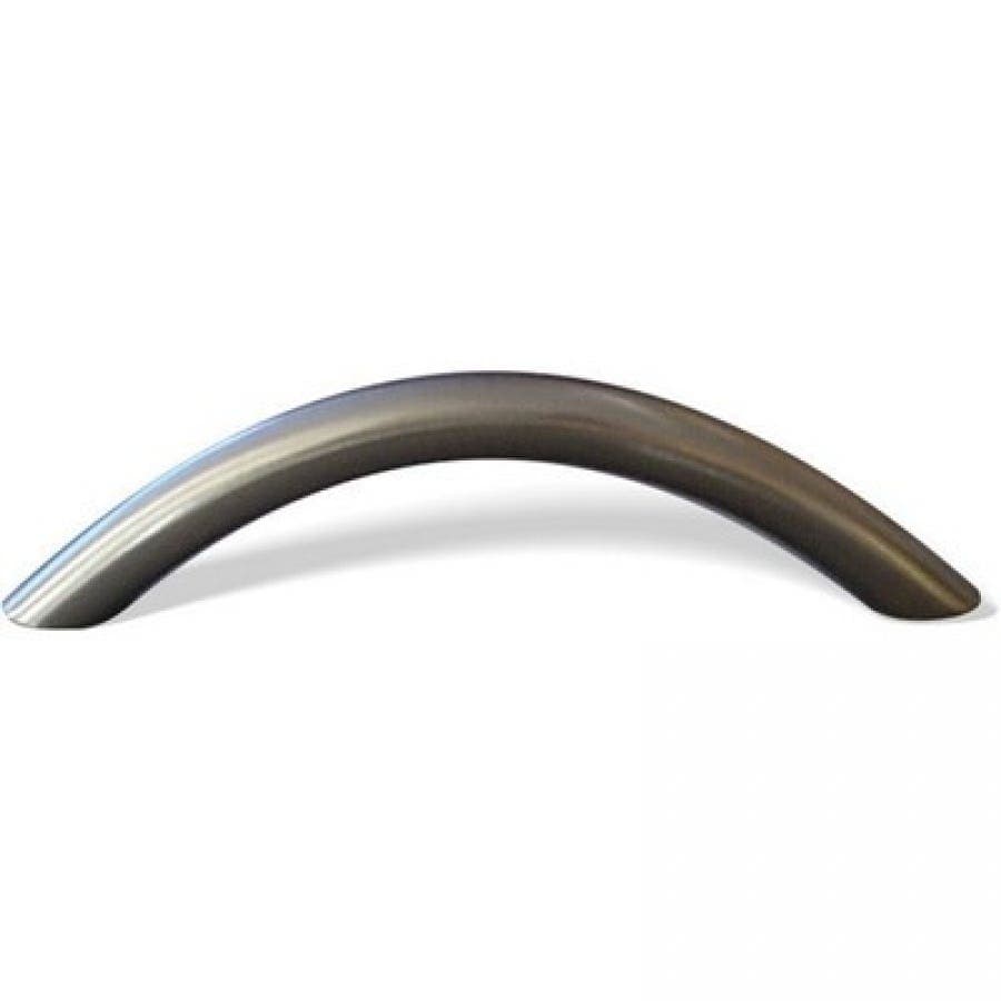 Bow Cabinet/Drawer Pull Handle - 96mm - Brushed Nickel - Elite Knobs & Handles