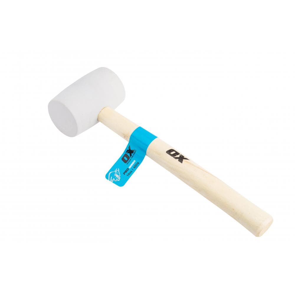 Ox Tools OX-P081816 Ox Pro White Rubber Mallet - 16 Oz EA