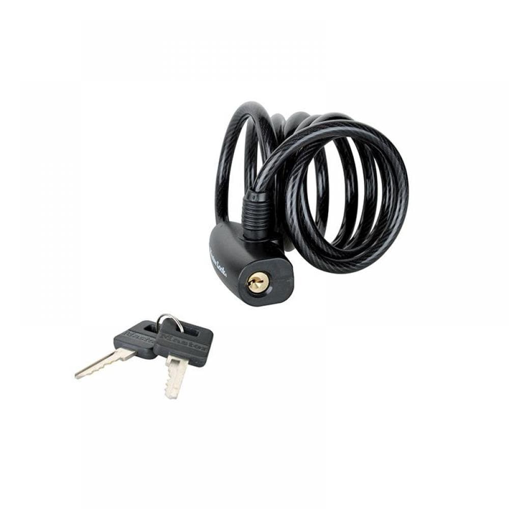 Master Lock 8126EURDPRO Black Self Coiling Keyed Cable 1.8M X 8Mm