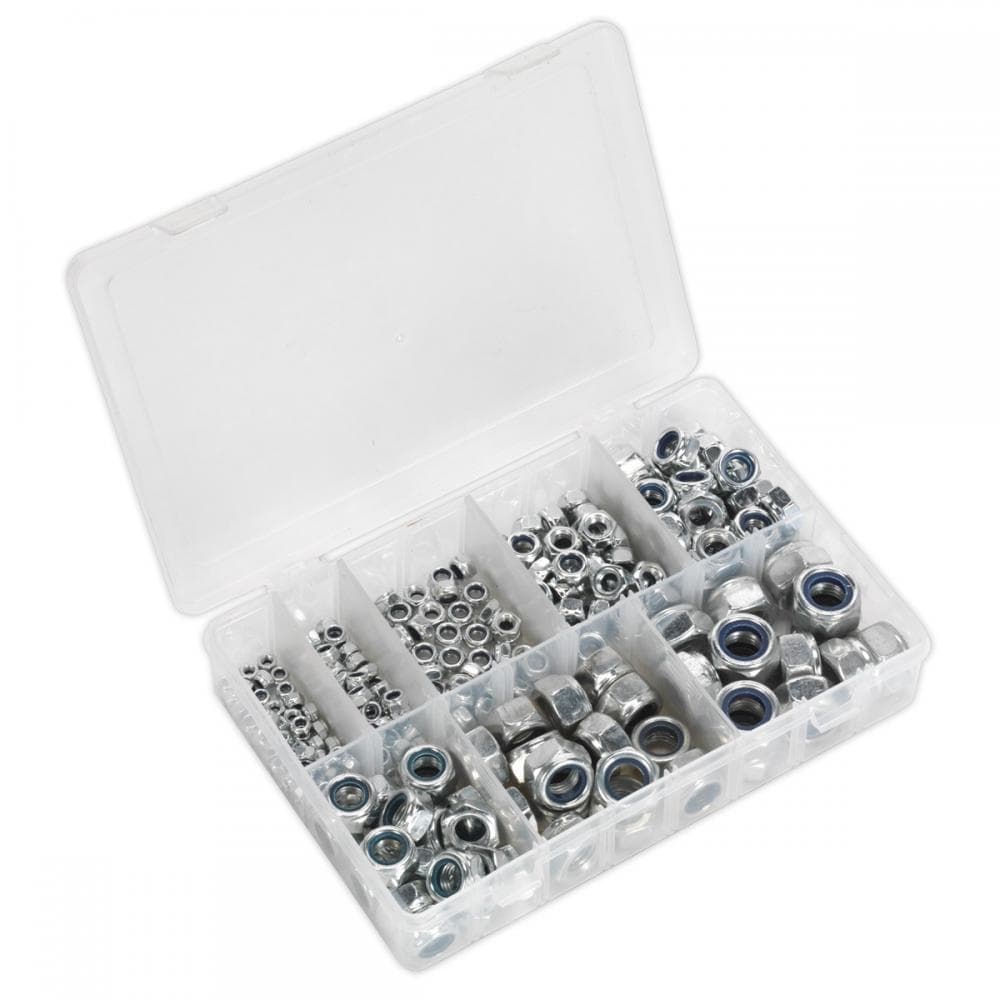 Sealey AB033LN Nylon Locknut Assortment 255Pc M4-M16