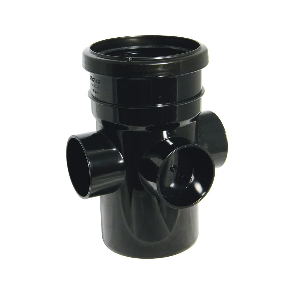 Floplast 110Mm Black Boss Pipe-S&S SP581B