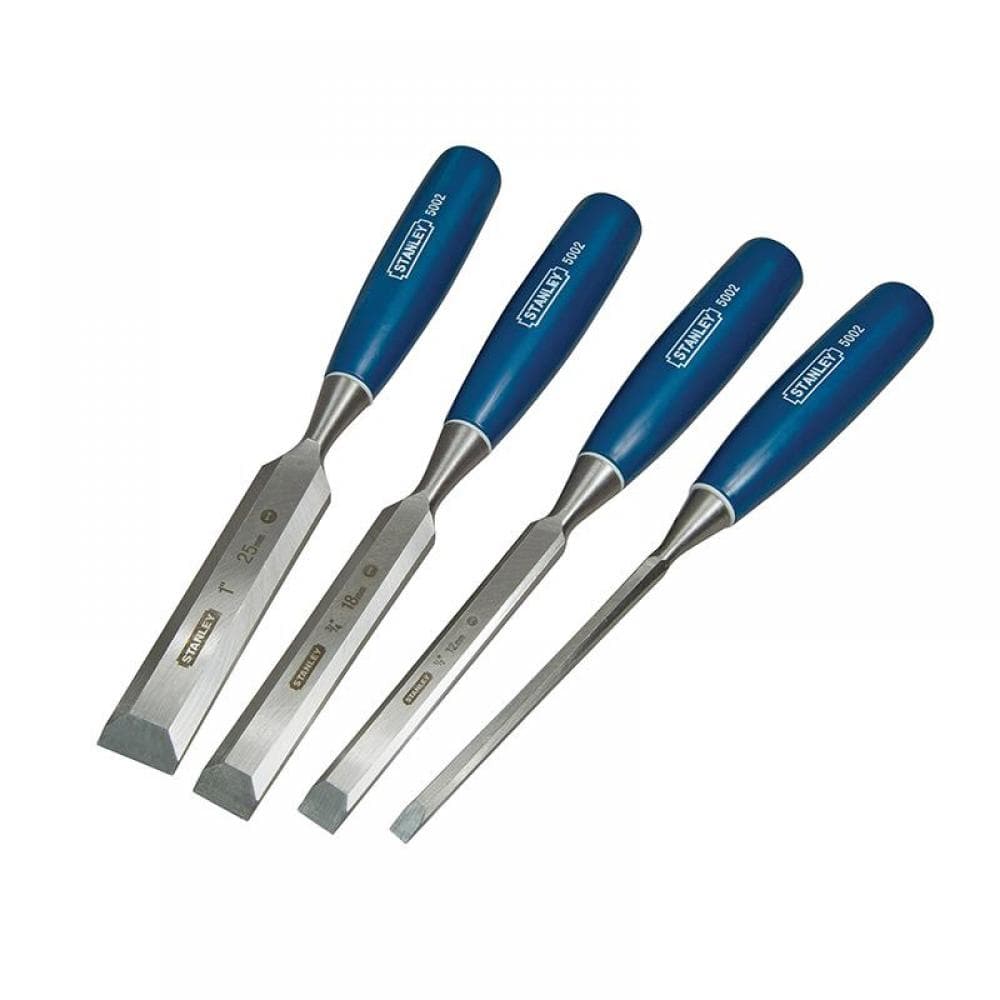 Stanley® 0-16-129 5002 Bevel Edge Chisel Set 4 Piece